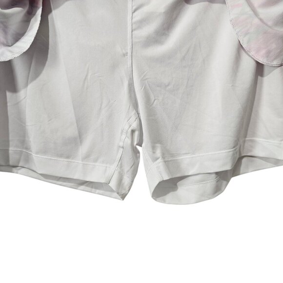 EPNY New Women's Mermaid Printed Multi Color Mesh Hem Active Skort Skirt - Picture 5 of 9